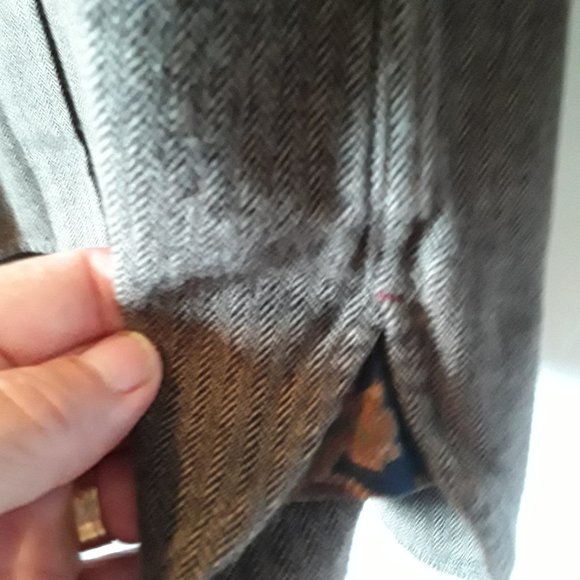 NWOT Tommy Hilfiger brown herringbone shirt - Picture 6 of 10